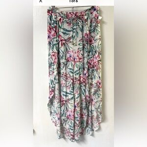 New Hawiian Surf Split Leg Beach Pants Size Large Resort Beach Vacay Tropical